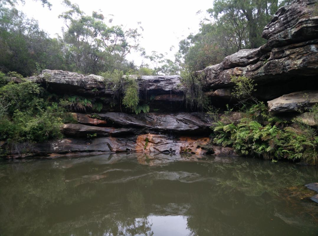 Main waterfall and pool along Kangaroo Creek